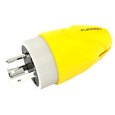 Furrion 30A Male Locking Plug Yellow F30MLP-SY
